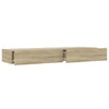 TV-taso LED-valoilla Sonoma tammi 120x35x15,5 cm