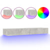 TV-taso LED-valoilla betoninharmaa 120x35x15,5 cm