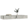 TV-taso LED-valoilla betoninharmaa 120x35x15,5 cm