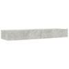 TV-taso LED-valoilla betoninharmaa 120x35x15,5 cm