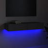 TV-taso LED-valoilla harmaa 90x35x15,5 cm