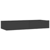 TV-taso LED-valoilla harmaa 90x35x15,5 cm