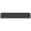TV-taso LED-valoilla harmaa 90x35x15,5 cm