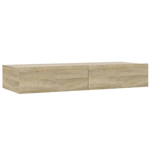 TV-taso LED-valoilla Sonoma-tammi 90x35x15,5 cm