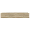 TV-taso LED-valoilla Sonoma-tammi 90x35x15,5 cm