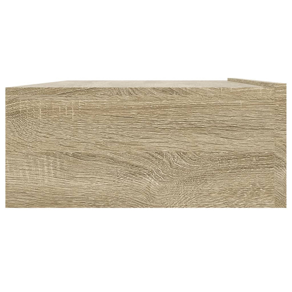 TV-taso LED-valoilla Sonoma-tammi 90x35x15,5 cm