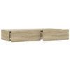 TV-taso LED-valoilla Sonoma-tammi 90x35x15,5 cm