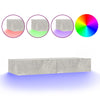 TV-taso LED-valoilla betoninharmaa 90x35x15,5