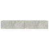 TV-taso LED-valoilla betoninharmaa 90x35x15,5
