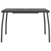 Antrasiitti puutarhapöytä Moriah 110x80x72cm (teräsverkko)
