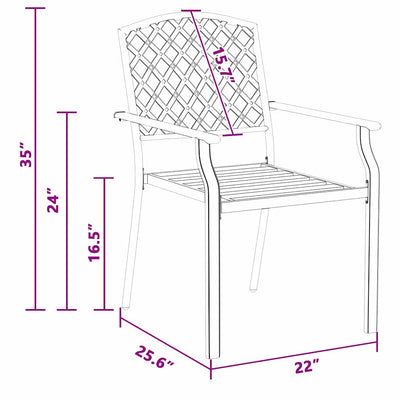 Antrasiitti tuoli Panfilus 56x65x89cm (2 pcs teräs)