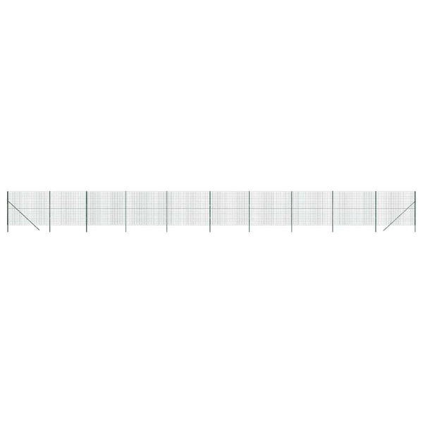 Verkkoaita vihreä 1,4x25 m galvanoitu teräs