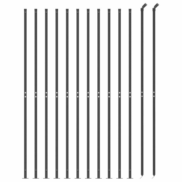 Verkkoaita laipalla antrasiitti 1,6x25 m