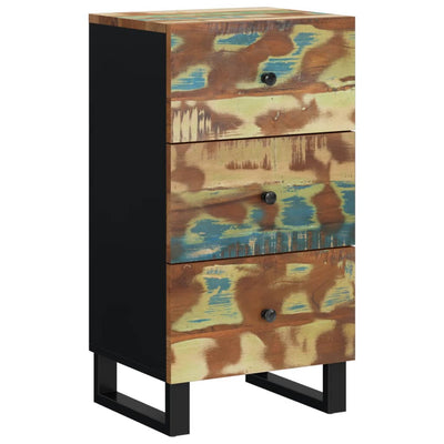 Senkki 3 laatikkoa 40x33,5x75 cm kierrätetty täyspuu