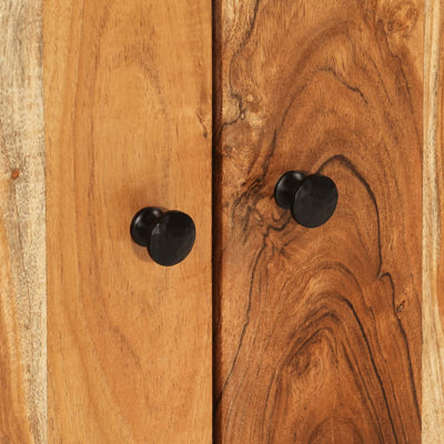 Senkki 2 ovella 60x33x75 cm täysi akasiapuu