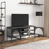 TV-taso musta 105x35x50 cm lasi ja teräs