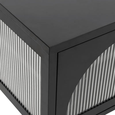 TV-taso musta 105x35x50 cm lasi ja teräs