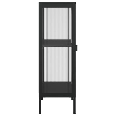 Senkki musta 40x35x105 cm lasi ja teräs