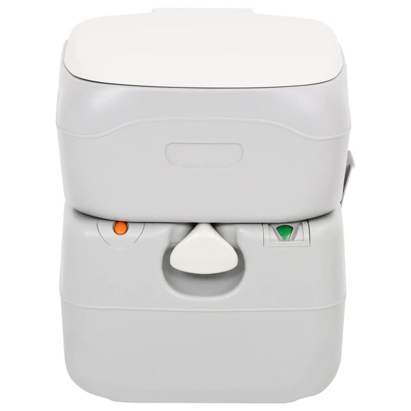 Kannettava retki WC harmaavalkoinen 22+12 l HDPE