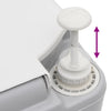 Kannettava retki WC harmaavalkoinen 22+12 l HDPE