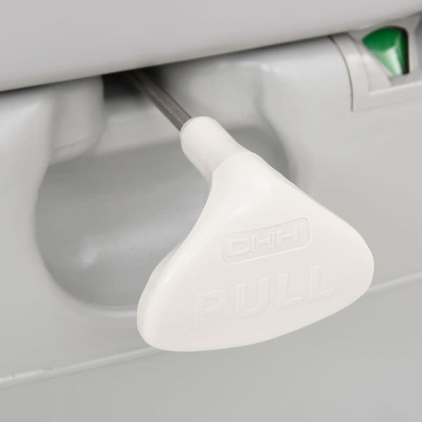 Kannettava retki WC harmaavalkoinen 22+12 l HDPE