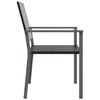 Puutarhatuolit 2 kpl 54x62,5x89 cm musta polyrottinki