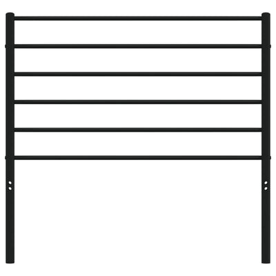 Metallinen sängynpääty musta 100 cm