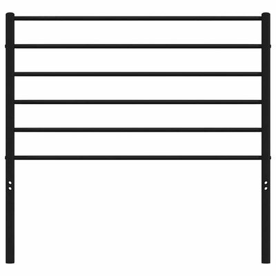 Musta metallinen sängynpääty Tilina 107cm