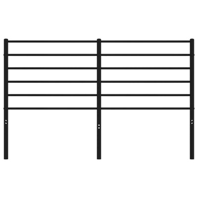 Metallinen sängynpääty musta 140 cm