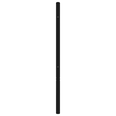 Metallinen sängynpääty musta 140 cm