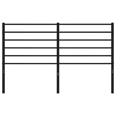 Musta metallinen sängynpääty Tilina 150cm