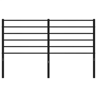 Musta metallinen sängynpääty Tilina 160cm