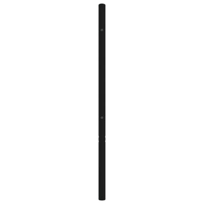 Metallinen sängynpääty musta 160 cm