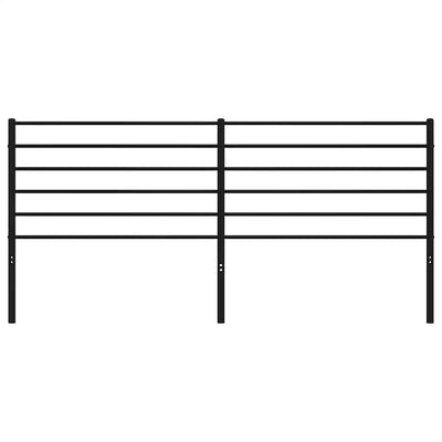 Musta metallinen sängynpääty Tilina 180cm