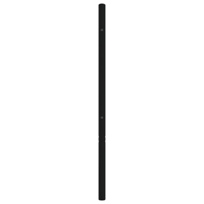 Metallinen sängynpääty musta 193 cm