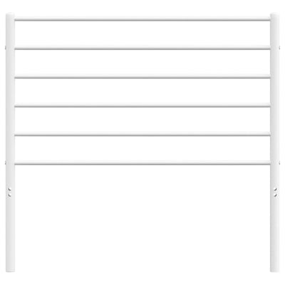 Valkoinen metallinen sängynpääty Tilina 80cm