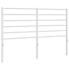 Valkoinen metallinen sängynpääty Tilina 135cm