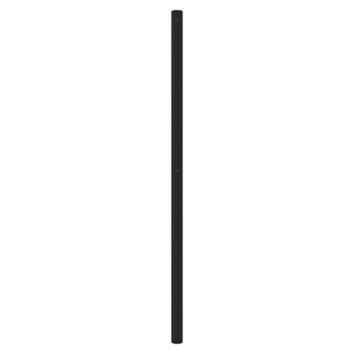 Metallinen sängynpääty musta 75 cm