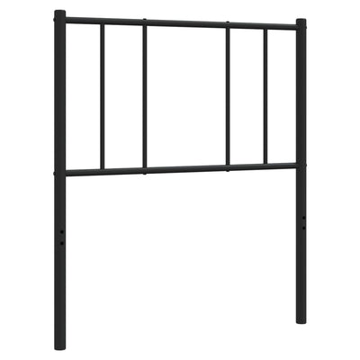 Metallinen sängynpääty musta 80 cm