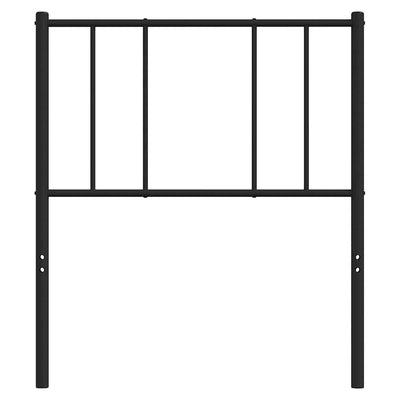 Musta metallinen sängynpääty Javion 90cm