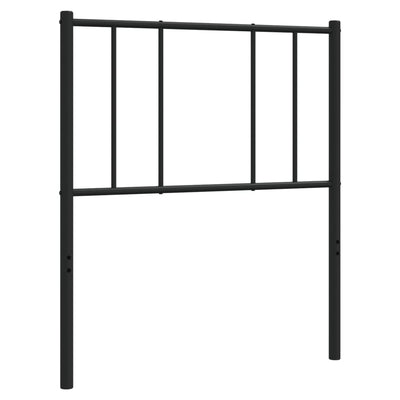 Metallinen sängynpääty musta 100 cm