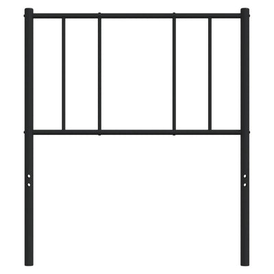 Metallinen sängynpääty musta 100 cm