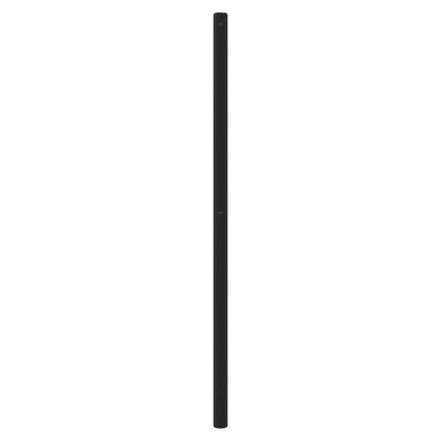 Metallinen sängynpääty musta 180 cm