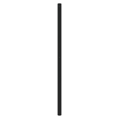 Metallinen sängynpääty musta 193 cm