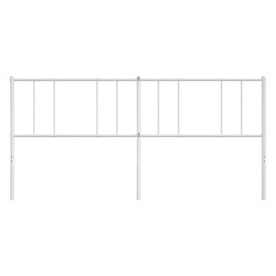 Valkoinen metallinen sängynpääty Javion 180cm