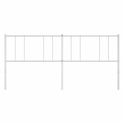 Metallinen sängynpääty valkoinen 193 cm
