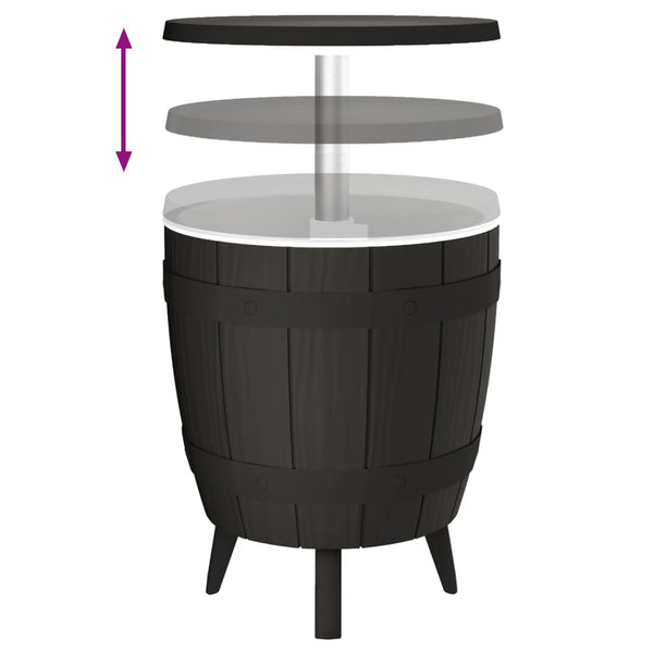 3-in-1 Kylmäpöytä musta polypropeeni