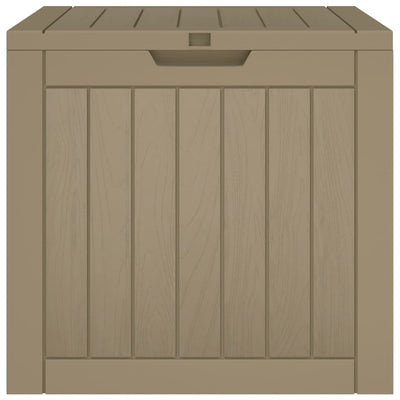 Puutarhan varastoarkku harmaa 55,5x43x53 cm polypropeeni