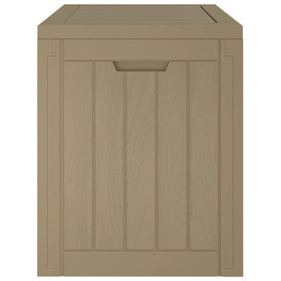 Puutarhan varastoarkku harmaa 55,5x43x53 cm polypropeeni