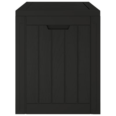 Puutarhan varastoarkku musta 55,5x43x53 cm polypropeeni